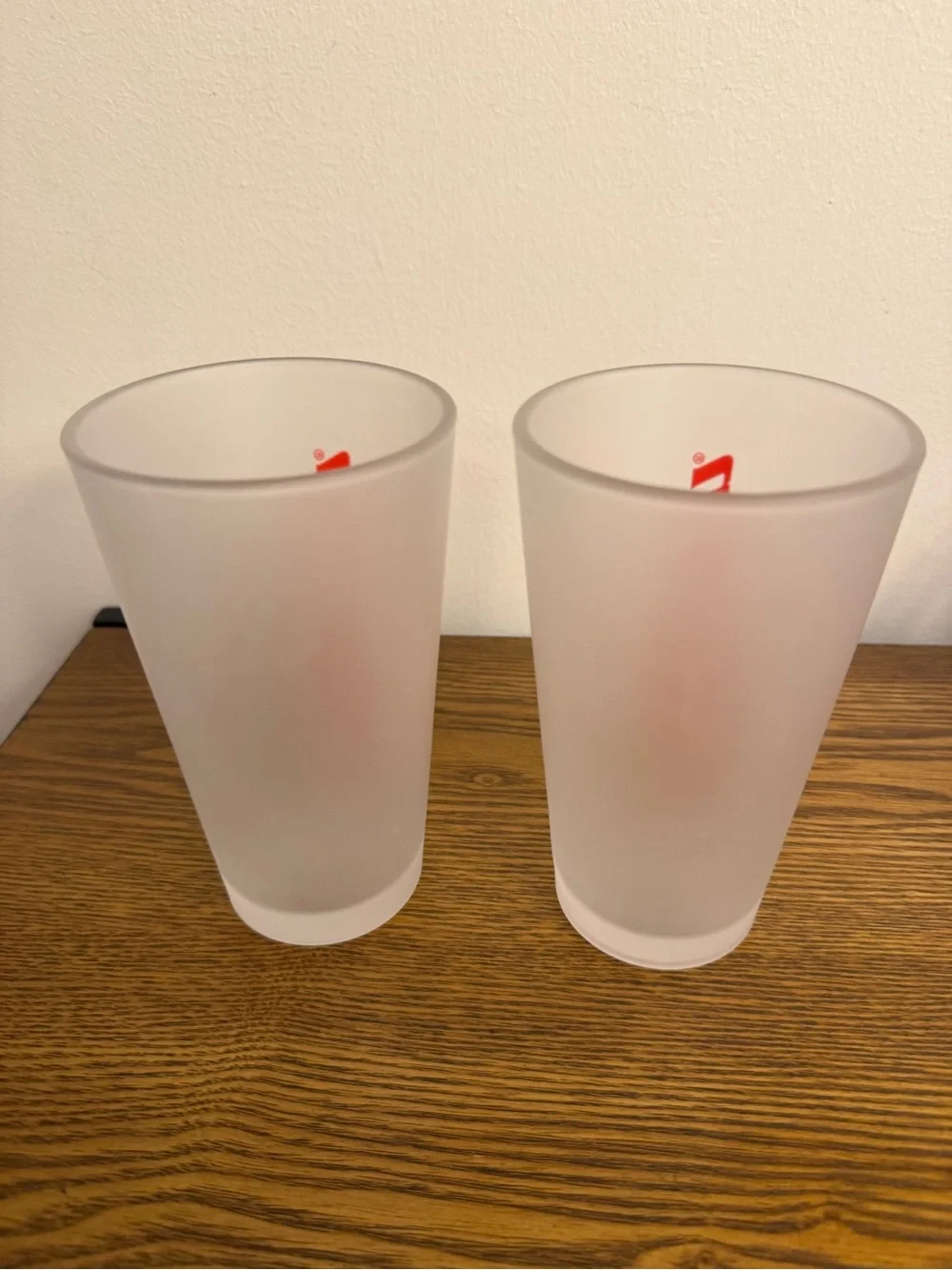 Snap-on Tools Collectible Frosted Pint Glasses - Set of 2 (16 oz)
